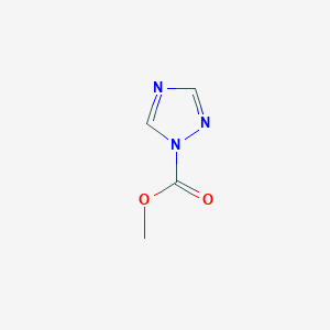 molecular formula C4H5N3O2 B8671389 methyl 1H-1,2,4-triazole-1-carboxylate 