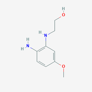 molecular formula C9H14N2O2 B8671421 N-(2-hydroxyethyl)-5-methoxy-2-aminoaniline 