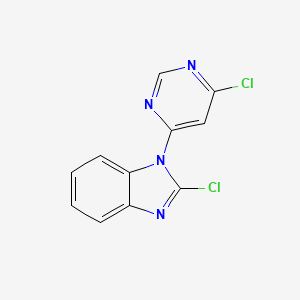 2-Chloro-1-(6-chloropyrimidin-4-yl)-1H-benzimidazole