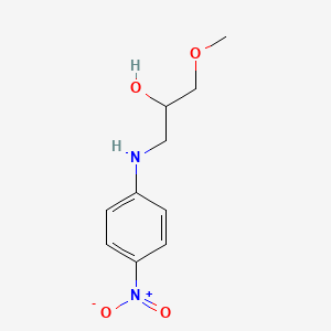 molecular formula C10H14N2O4 B8671499 1-Methoxy-3-[(4-nitrophenyl)amino]propan-2-ol 