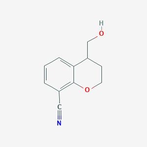 4-(hydroxymethyl)-3,4-dihydro-2H-chromene-8-carbonitrile