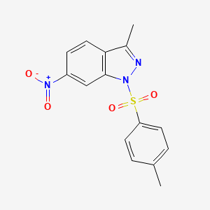 3-Methyl-1-(4-methylbenzene-1-sulfonyl)-6-nitro-1H-indazole