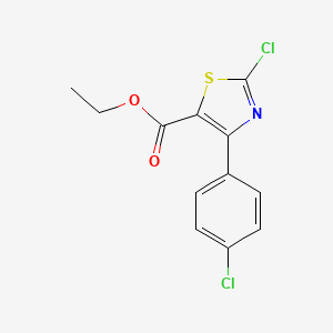 Ethyl 2-chloro-4-(p-chlorophenyl)-5-thiazolecarboxylate