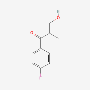 molecular formula C10H11FO2 B8671568 1-(4-Fluorophenyl)-3-hydroxy-2-methylpropan-1-one CAS No. 58472-43-8