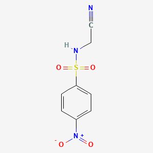 molecular formula C8H7N3O4S B8671583 N-(cyanomethyl)-4-nitrobenzenesulfonamide CAS No. 103472-15-7