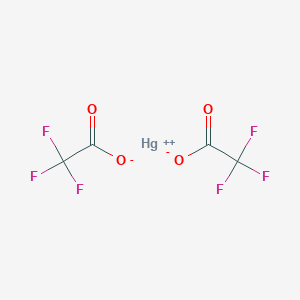 molecular formula C2HF3HgO2 B086716 Mercury bis(trifluoroacetate) CAS No. 13257-51-7