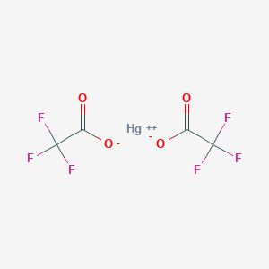 molecular formula C4F6HgO4 B086716 Mercury bis(trifluoroacetate) CAS No. 13257-51-7