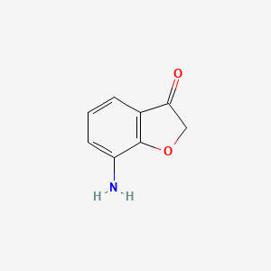molecular formula C8H7NO2 B8671622 7-Amino-2,3-dihydro-3-benzofuranone 