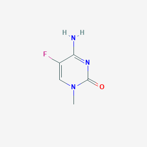 molecular formula C5H6FN3O B086717 4-amino-5-fluoro-1-methylpyrimidin-2(1H)-one CAS No. 155-15-7
