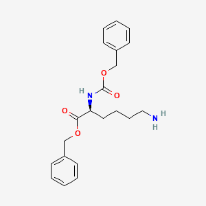 molecular formula C21H26N2O4 B8671779 Benzyl((benzyloxy)carbonyl)-L-lysinate CAS No. 5591-94-6