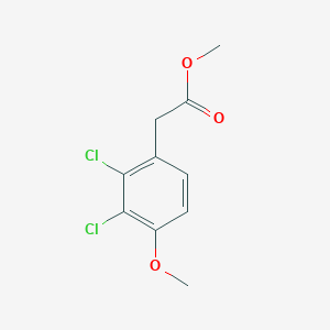 molecular formula C10H10Cl2O3 B8671808 methyl 2-(2,3-dichloro-4-methoxyphenyl)acetate 