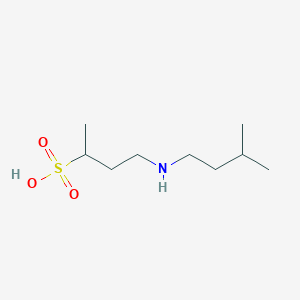 4-[(3-Methylbutyl)amino]butane-2-sulfonic acid