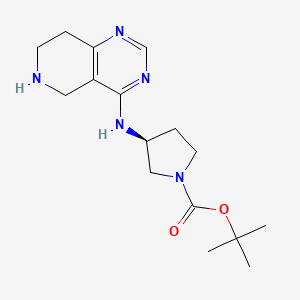 Tert-butyl (S)-3-((5,6,7,8-tetrahydropyrido[4,3-D]pyrimidin-4-YL)amino)pyrrolidine-1-carboxylate