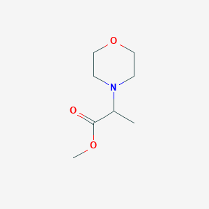 molecular formula C8H15NO3 B8671890 2-Morpholinopropionic acid methyl ester 