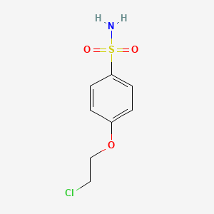 molecular formula C8H10ClNO3S B8671899 4-(2-Chloroethoxy)benzene-1-sulfonamide CAS No. 112289-93-7