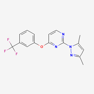 4-(3-Trifluoromethylphenoxy)-2-(3,5-dimethylpyrazol-1-yl)-pyrimidine