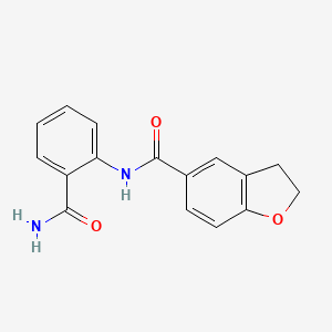 N-(2-carbamoylphenyl)-2,3-dihydro-1-benzofuran-5-carboxamide