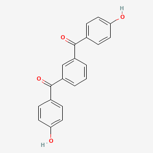 molecular formula C20H14O4 B8671991 Benzene-1,3-diylbis[(4-hydroxyphenyl)methanone] CAS No. 5436-05-5