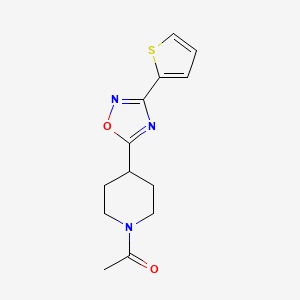 1-[4-(3-Thiophen-2-yl[1,2,4]oxadiazol-5-yl)-piperid-1-yl]ethanone