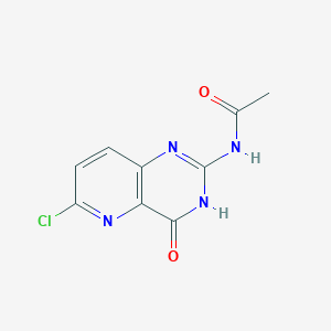 molecular formula C9H7ClN4O2 B8672353 N-(6-Chloro-4-oxo-1,4-dihydropyrido[3,2-d]pyrimidin-2-yl)acetamide CAS No. 897361-51-2