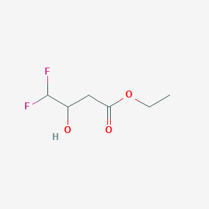 molecular formula C6H10F2O3 B8672380 Ethyl 4,4-difluoro-3-hydroxybutanoate 