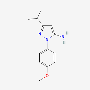 3-isopropyl-1-(4-methoxyphenyl)-1H-pyrazol-5-amine