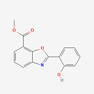 molecular formula C15H11NO4 B8672401 methyl 2-(2-hydroxyphenyl)benzo[d]oxazole-7-carboxylate CAS No. 819071-06-2