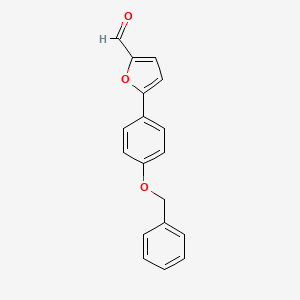 molecular formula C18H14O3 B8672411 5-[4-(Benzyloxy)phenyl]-2-furaldehyde 