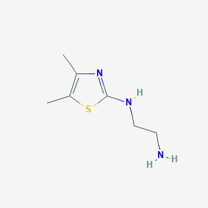 molecular formula C7H13N3S B8672415 N1-(4,5-Dimethyl-thiazol-2-yl)-ethane-1,2-diamine 