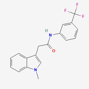 2-(1-methyl-1H-indol-3-yl)-N-(3-(trifluoromethyl)phenyl)acetamide