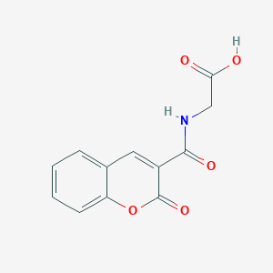 molecular formula C12H9NO5 B8672441 Glycine, N-[(2-oxo-2H-1-benzopyran-3-yl)carbonyl]- CAS No. 57601-45-3