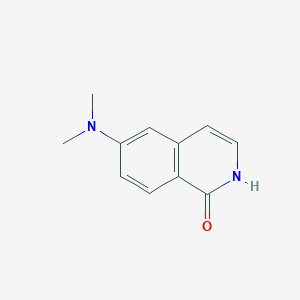 molecular formula C11H12N2O B8672449 6-(Dimethylamino)-1,2-dihydroisoquinolin-1-one 