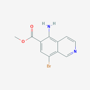 molecular formula C11H9BrN2O2 B8672466 Methyl 5-amino-8-bromoisoquinoline-6-carboxylate 