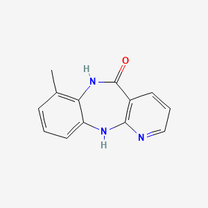 molecular formula C13H11N3O B8672487 7-Methyl-6,11-dihydro-5H-pyrido(2,3-b)(1,5)benzodiazepin-5-one CAS No. 132687-03-7