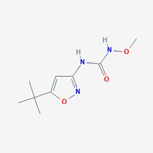 molecular formula C9H15N3O3 B8672593 N-(5-tert-Butyl-1,2-oxazol-3-yl)-N'-methoxyurea CAS No. 61365-11-5