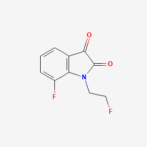 7-Fluoro-1-(2-fluoroethyl)indoline-2,3-dione