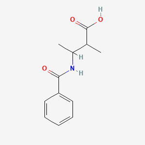 molecular formula C12H15NO3 B8672749 3-Benzamido-2-methylbutanoic acid CAS No. 42336-50-5
