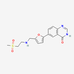 6-(5-((2-(methylsulfonyl)ethylamino)methyl)furan-2-yl)quinazolin-4(3H)-one
