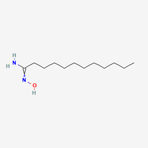 molecular formula C12H26N2O B8672805 N-HYDROXY-DODECANAMIDINE CAS No. 95500-20-2