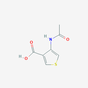 molecular formula C7H7NO3S B8672921 4-Acetamidothiophene-3-carboxylic acid 