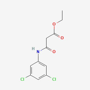 molecular formula C11H11Cl2NO3 B8672954 Ethyl 2-(3,5-dichlorophenylaminocarbonyl)acetate CAS No. 72324-45-9