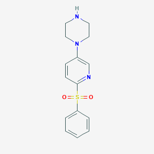 Phenyl 5-(1-piperazinyl)-2-pyridinyl sulfone