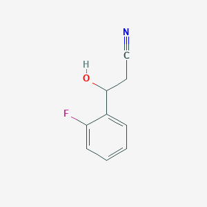 3-(2-Fluorophenyl)-3-hydroxypropanenitrile