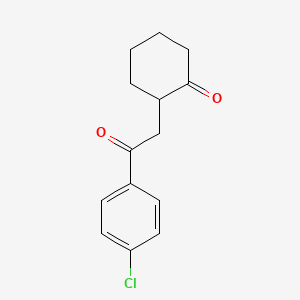 Cyclohexanone, 2-[2-(4-chlorophenyl)-2-oxoethyl]-