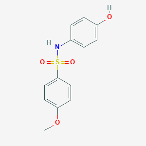 molecular formula C13H13NO4S B086733 Benzenesulfonamide, N-(4-hydroxyphenyl)-4-methoxy- CAS No. 113801-48-2