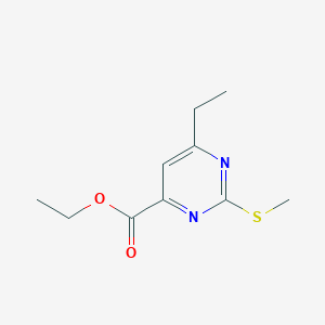 Ethyl 6-ethyl-2-(methylthio)pyrimidine-4-carboxylate