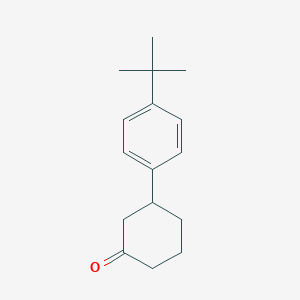 molecular formula C16H22O B8673403 3-(4-Tert-butylphenyl)cyclohexanone CAS No. 115614-48-7