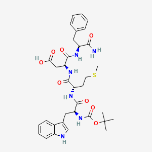 molecular formula C34H44N6O8S B8673409 Boc-trp-met-asp-phe-NH2 