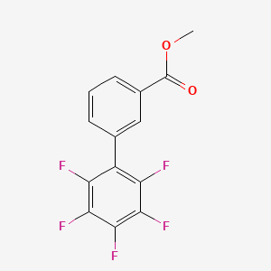 molecular formula C14H7F5O2 B8673442 Methyl 2',3',4',5',6'-pentafluoro[1,1'-biphenyl]-3-carboxylate 