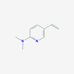 molecular formula C9H12N2 B8673504 5-ethenyl-N,N-dimethylpyridin-2-amine 